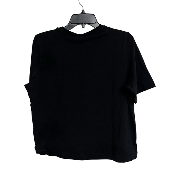 New Weekday Black‎ Boxy Crewneck Shirt Top T-shirt Small - Picture 2 of 5